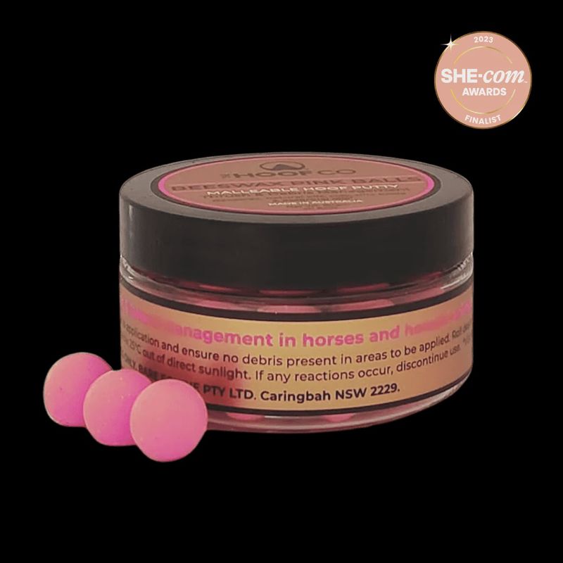 Beeswax PINK Balls - Hoof Putty for Thrush management