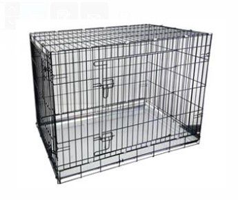 Pet One Collapsible Cage Black, Size: 107 x 70 x 75cm