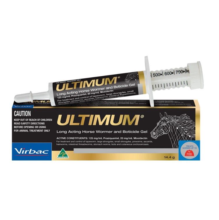 Ultimum Long Acting Horse Wormer &amp; Boticide Gel 14.4g