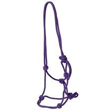 Mini Rope Halter, Colour: Purple, Size: Large