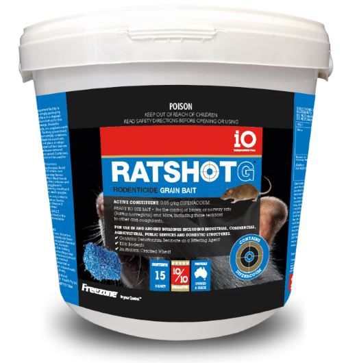 iO Ratshot Grain Bait Blue, Quantity: 500g