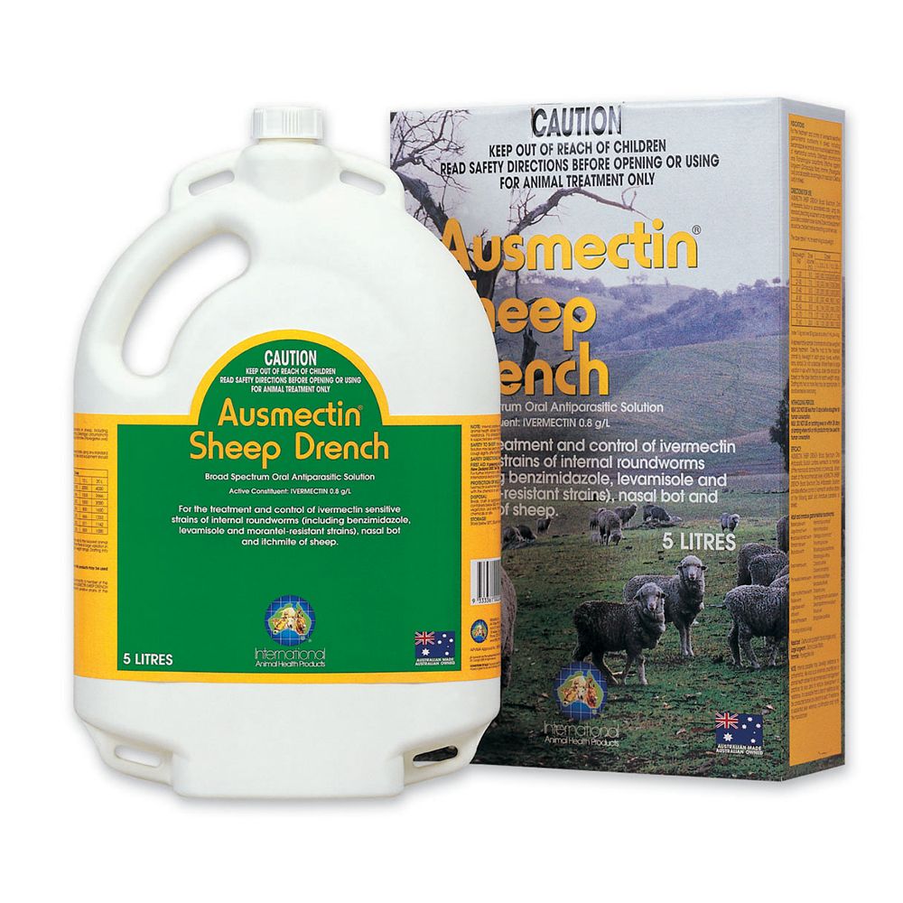 Ausmectin Sheep Drench, Size: 5L