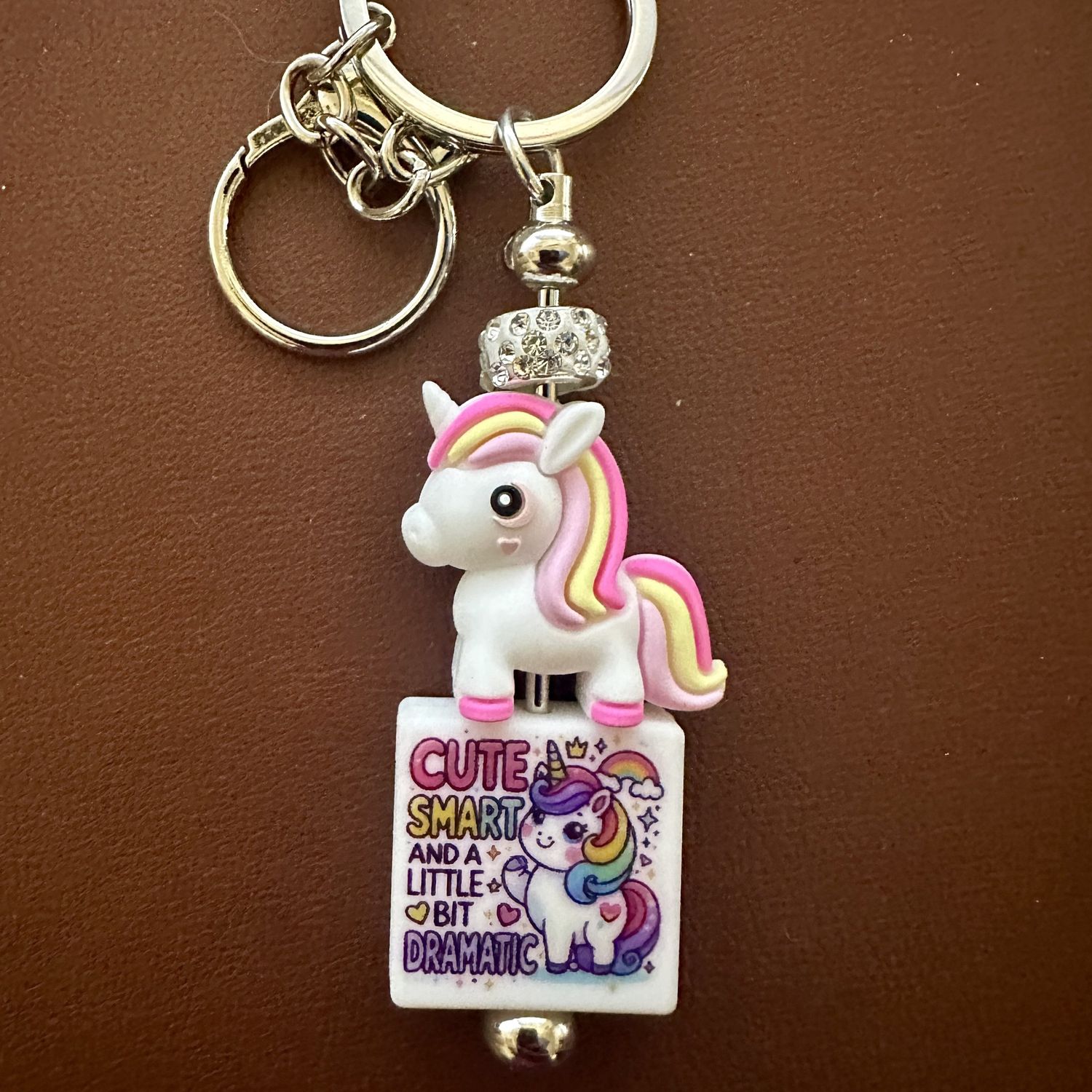 Silicone Bead Keyring