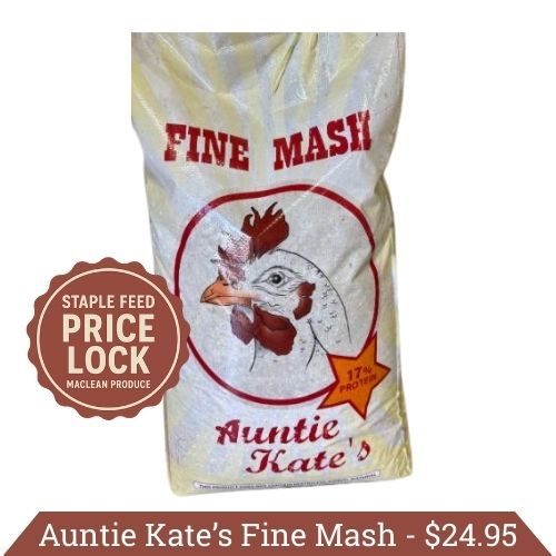 Auntie Kate&#39;s 17% Protein Fine Layer Mash Chicken Feed Maclean Produce Staple Feed Price Lock