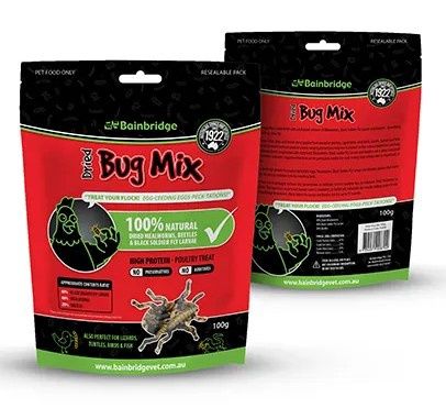 Bainbridge Dried Mealworm &amp; Bug Mix, Quantity: 100g
