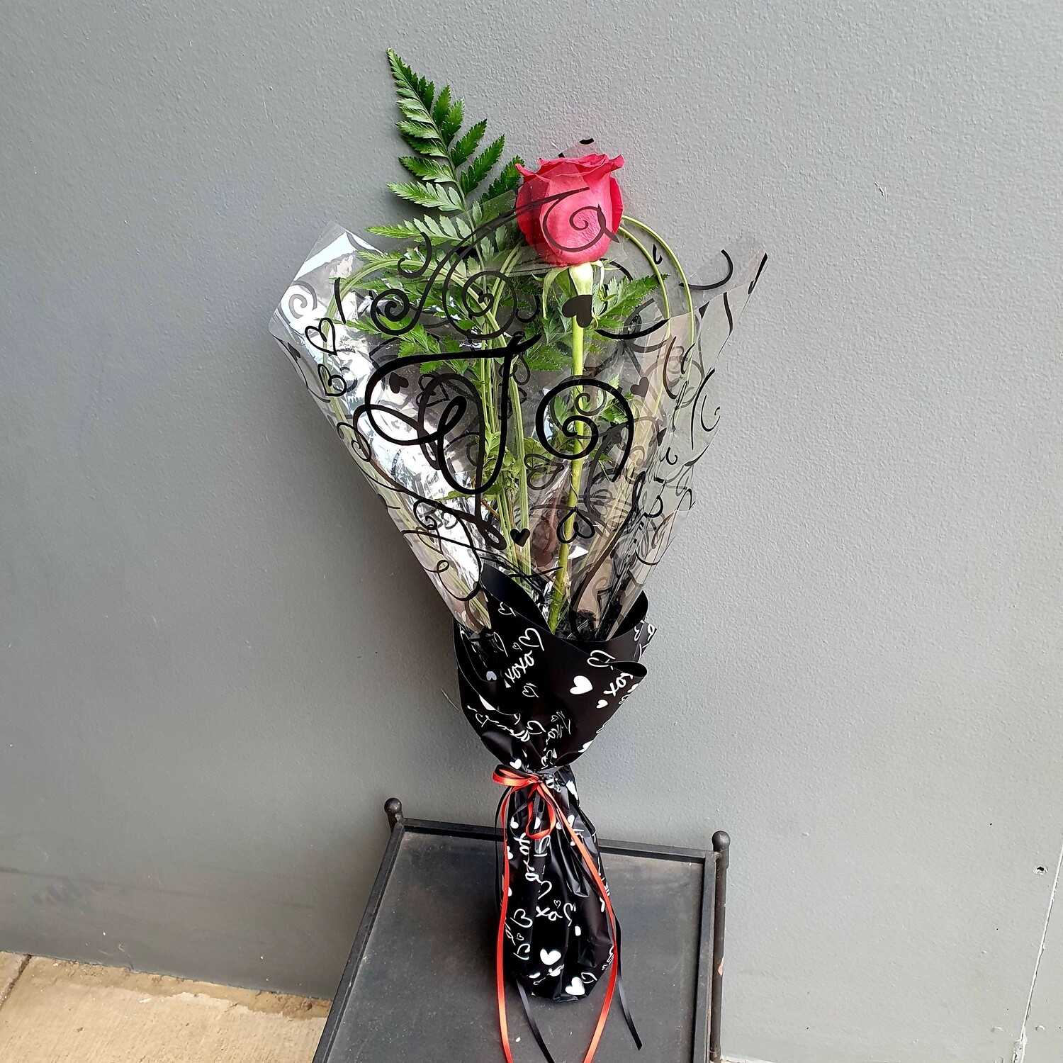 Valentine's Single Red Rose