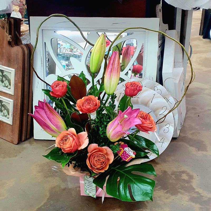 Mother's Day Roses and Lilies