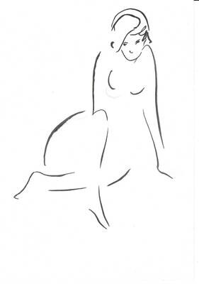 Two nudes drawings presented here Two nudes drawings presented here
