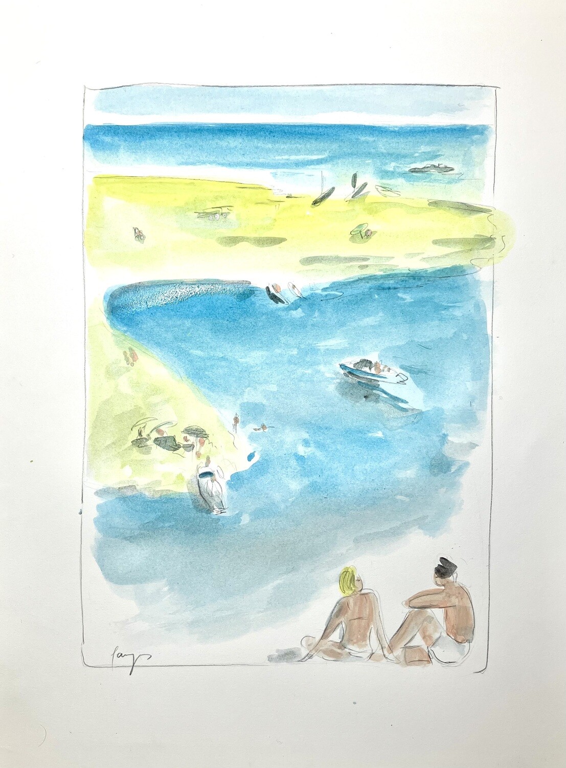 Cap Ferret / By the beach 4 dessins / drawings