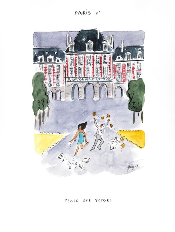 PARIS, FRANCE - PLACE DES VOSGES