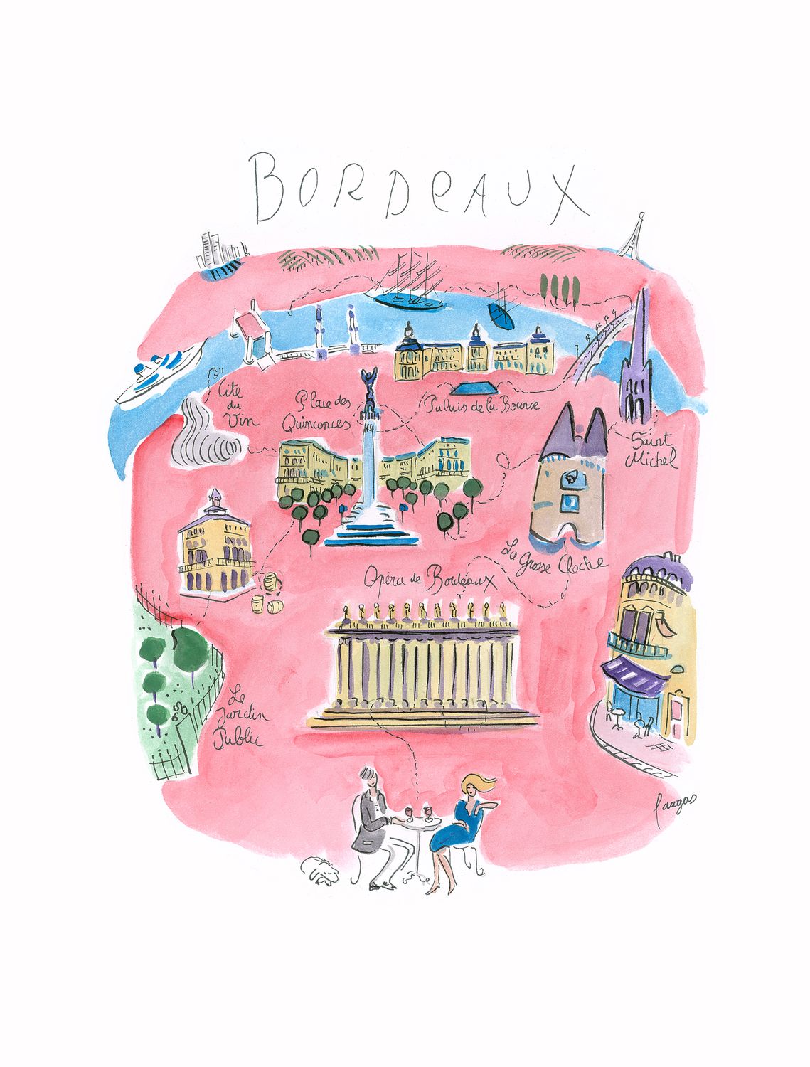 Bordeaux Rose Bingham