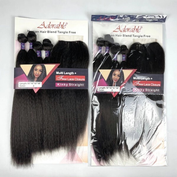 Tissage d&#39;extensions de cheveux , lot de 4 pièces