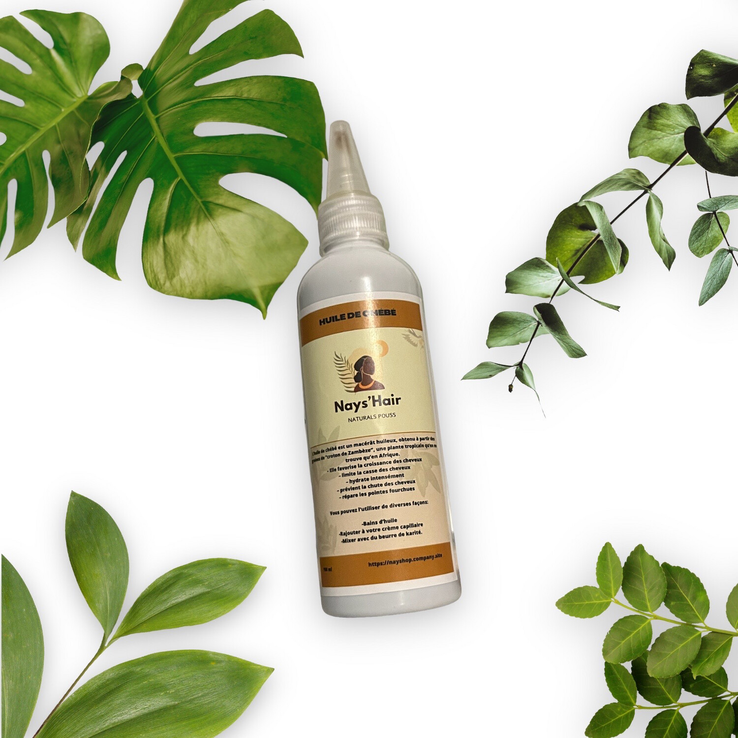 Huile De chébé Pure 100ml, extrême pousse cheveux