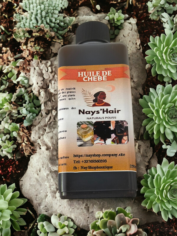 Huile De chébé Pure 250ml, extrême pousse cheveux