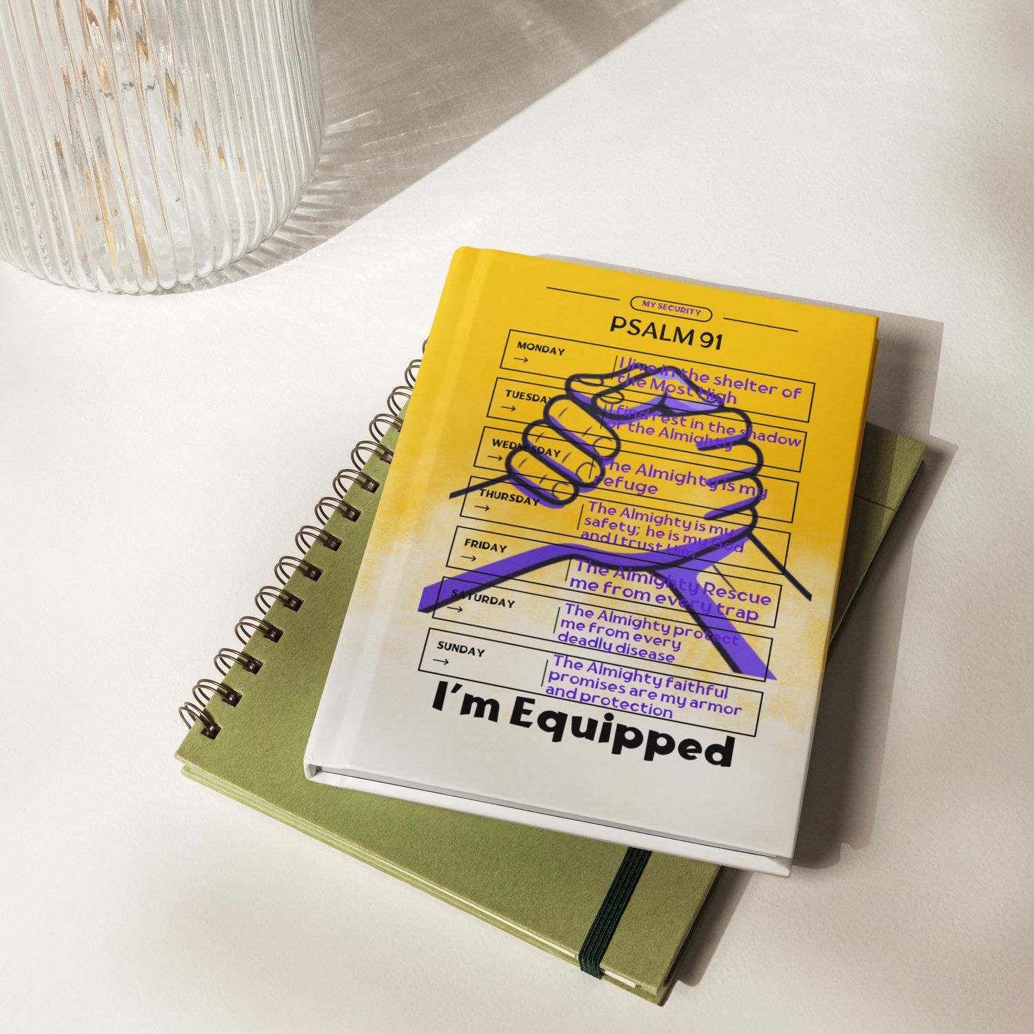 Psalm 91 Equipped Hardcover journal matte