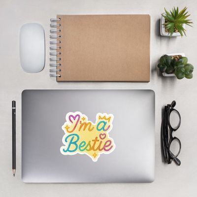 Bubble-free Bestie stickers