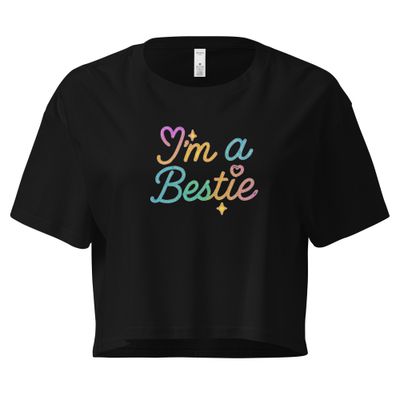 Women’s I'm a bestie crop top