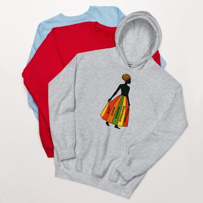 Unisex Lady Silhouette Hoodie
