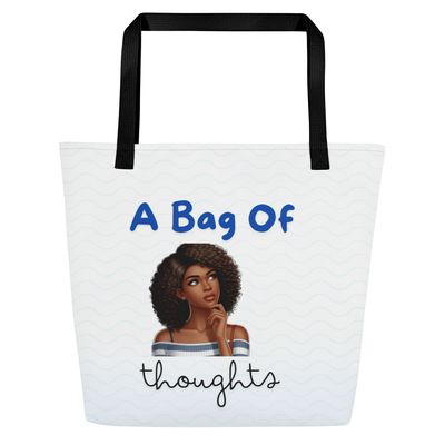 A Bag of Thoughts All-Over Print Large Tote Bag  