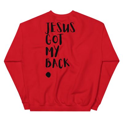 Jesus got my back Unisex Crew Neck Sweatshirt | Gildan 18000