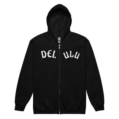 Unisex heavy blend DELULU zip hoodie