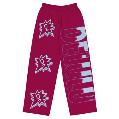 All-over print unisex DE Lulu wide-leg pants