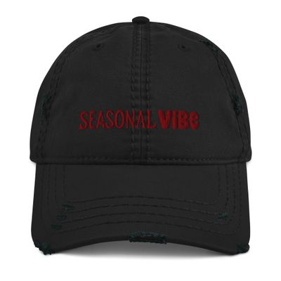 Distressed Seasonal Vibe Dad Hat