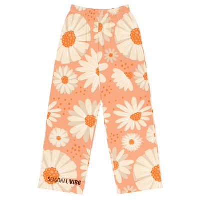 All-over Seasonal Vibe print unisex wide-leg pants