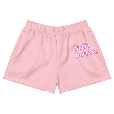 All-Over Print Nuttin but Love Unisex Athletic Shorts