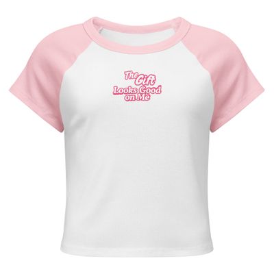 Women’s micro rib The Gift raglan baby tee