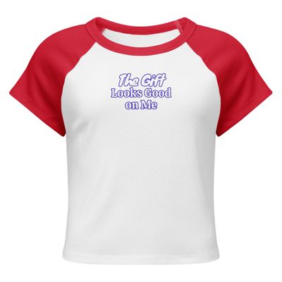 Women’s The Gift micro rib raglan baby tee