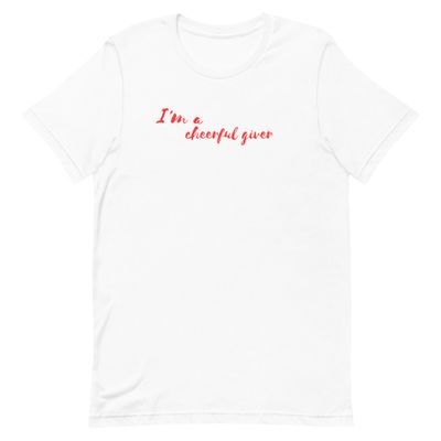 Unisex Cheerful Giver t-shirt