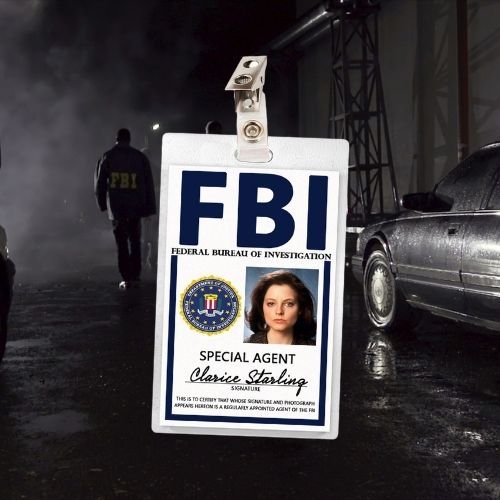 Silence of the Lambs Clarice ID Badge Card Cosplay / Halloween Costume