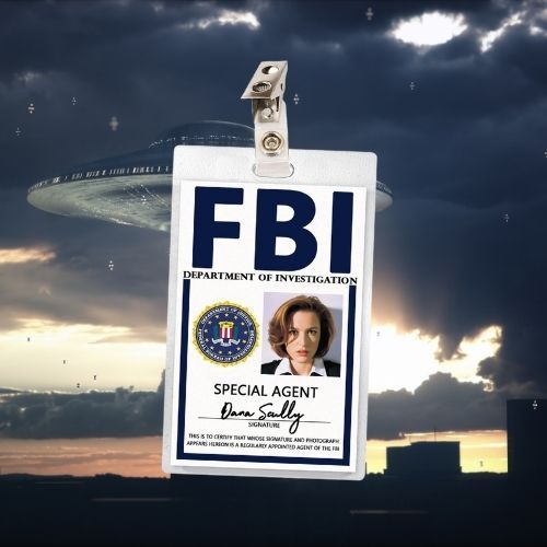 X-Files Dana Scully, Fox Mulder, Walter Skinner ID Badge Card Cosplay / Halloween Costume (3 Options)