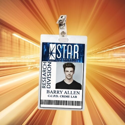 The Flash ID Badge Card Star Labs (9 Characters) Cosplay / Halloween Costume