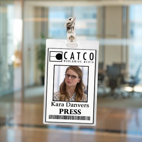 Supergirl ID Badge Card (5 Characters) CatCo &amp; L Corp Cosplay / Halloween Costume