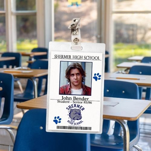 The Breakfast Club (7 Characters) ID Badge Card Cosplay / Halloween Costume