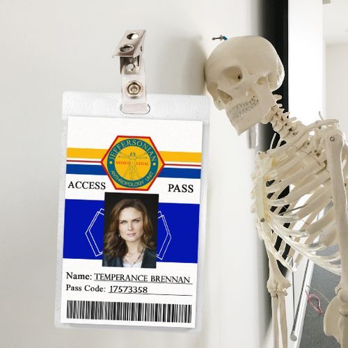 Bones (8 Character Options) ID Badge Card Cosplay / Halloween Costume
