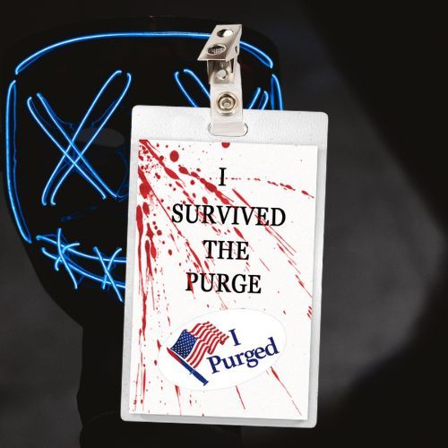Purge ID Badge Card Cosplay / Halloween Costume
