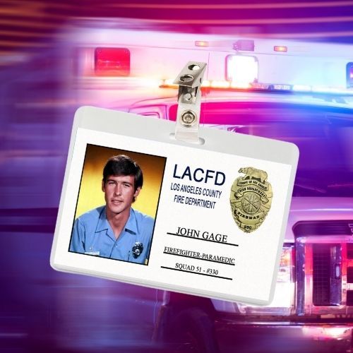 Emergency John Gage, Roy, Dixie, Dr Kelly, Dr Joe ID Badge Card Cosplay / Halloween Costume (5 Options)