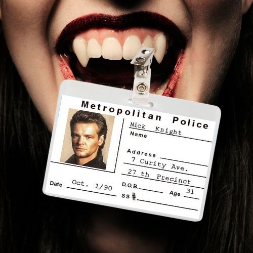 Forever Knight Nick Knight and Natalie ID Badge Card Cosplay / Halloween Costume (3 Options)