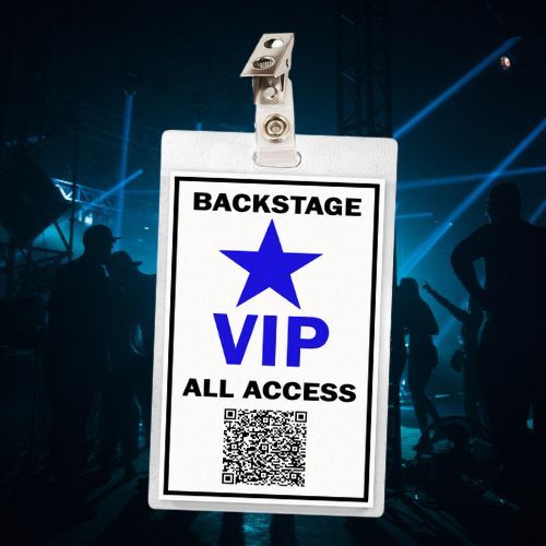 VIP Backstage All Access Pass ID Badge Card Cosplay / Halloween Costume