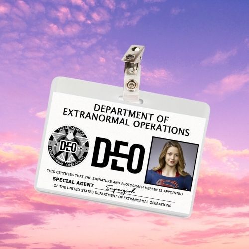 Supergirl ID Badge Card (7 Characters) DEO Cosplay / Halloween Costume