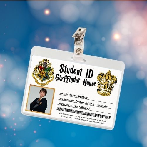 Wizard ID Badge Card (10 Options) Cosplay / Halloween Costume