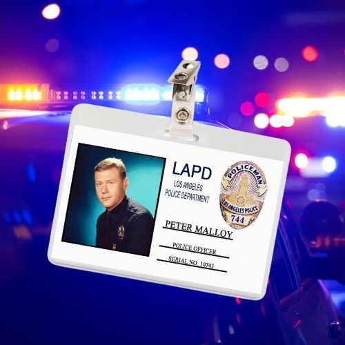 Adam 12 Peter and James ID Badge Card Cosplay / Halloween Costume (2 Options)