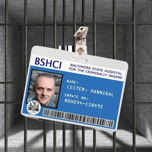 Silence of the Lambs Hannibal ID Badge Card Cosplay / Halloween Costume
