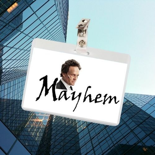 Insurance Allstate Mayhem ID Badge Card Cosplay / Halloween Costume