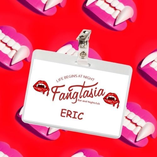 True Blood Fangtasia Eric ID Badge Card Cosplay / Halloween Costume