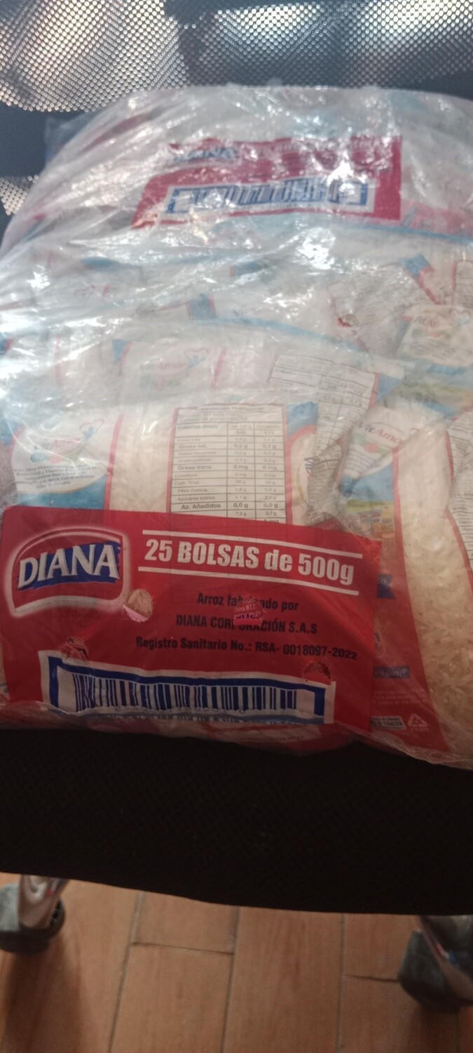 Arroz Diana *500 gramos o 25 bolsas