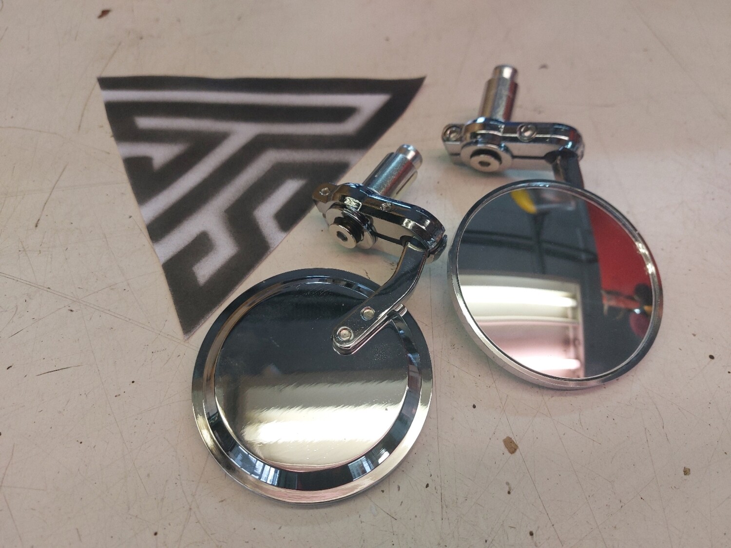 KIT MIROIR BAR END CHROME